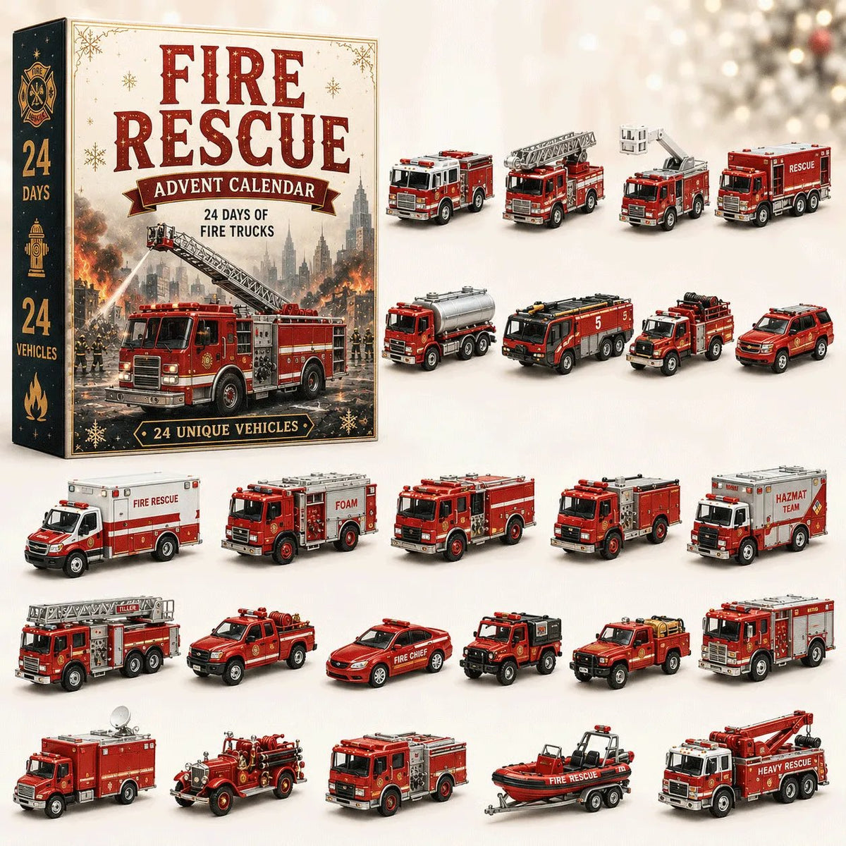 CHRISTMAS SPECIAL OFFER: 50% OFF - 🎁 🎄 24-Day Vehicle Advent Calendar: Build Your Own Fleet🚒