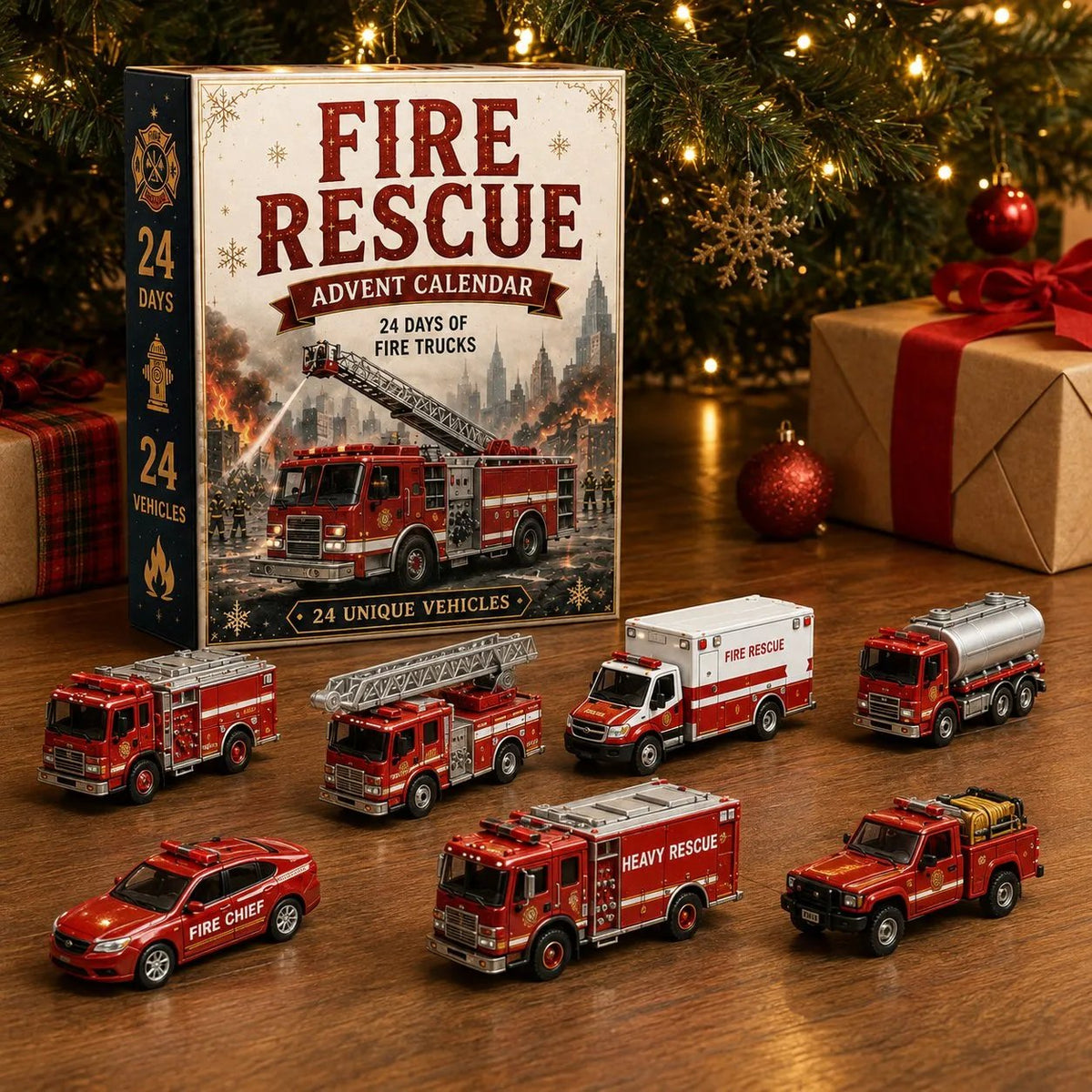 CHRISTMAS SPECIAL OFFER: 50% OFF - 🎁 🎄 24-Day Vehicle Advent Calendar: Build Your Own Fleet🚒