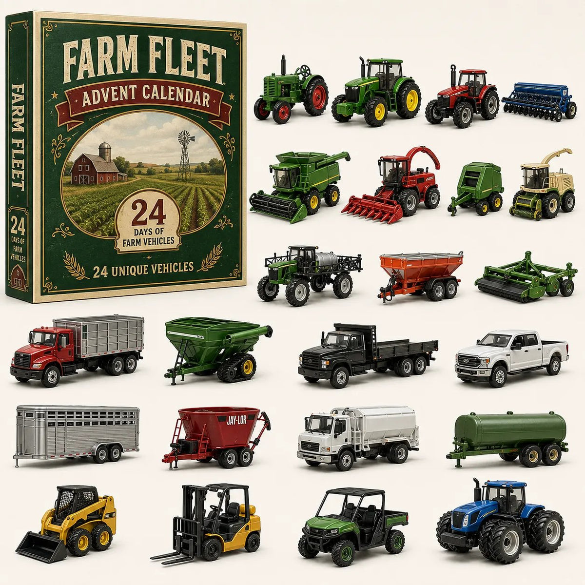 CHRISTMAS SPECIAL OFFER: 50% OFF - 🎁 🎄 24-Day Vehicle Advent Calendar: Build Your Own Fleet🚒