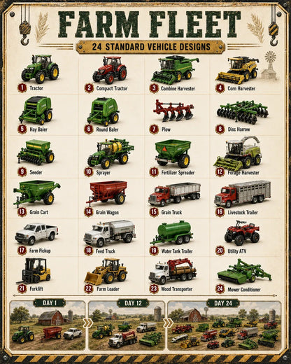 CHRISTMAS SPECIAL OFFER: 50% OFF - 🎁 🎄 24-Day Vehicle Advent Calendar: Build Your Own Fleet🚒
