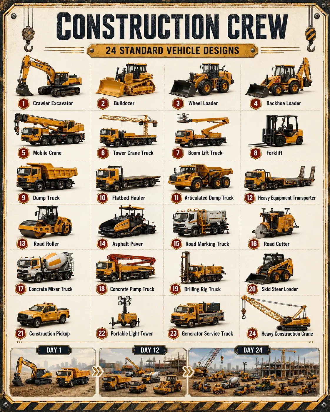 CHRISTMAS SPECIAL OFFER: 50% OFF - 🎁 🎄 24-Day Vehicle Advent Calendar: Build Your Own Fleet🚒