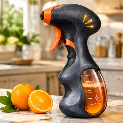 Handheld Kitchen Degreasing Foam & Liquid Spray Cleaner - Ergonomic Heavy-Duty Power Sprayer Bottle for Stove Tops, Range Hoods, Counters, & Oven Care