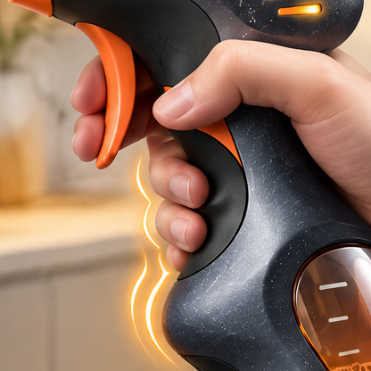 Handheld Kitchen Degreasing Foam & Liquid Spray Cleaner - Ergonomic Heavy-Duty Power Sprayer Bottle for Stove Tops, Range Hoods, Counters, & Oven Care