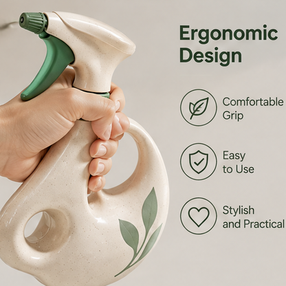 Minimalist Ceramic-Look Plant Water Sprayer - Fine Mist Spray Bottle for Indoor Plants & Daily Care