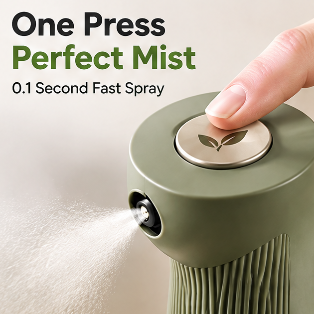 Ultra-Fine Olive Oil Sprayer Bottle for Cooking - 0.1s Fast Spray, Leakproof Glass Oil Mister Dispenser for Air Fryer, BBQ, Salad, & Baking