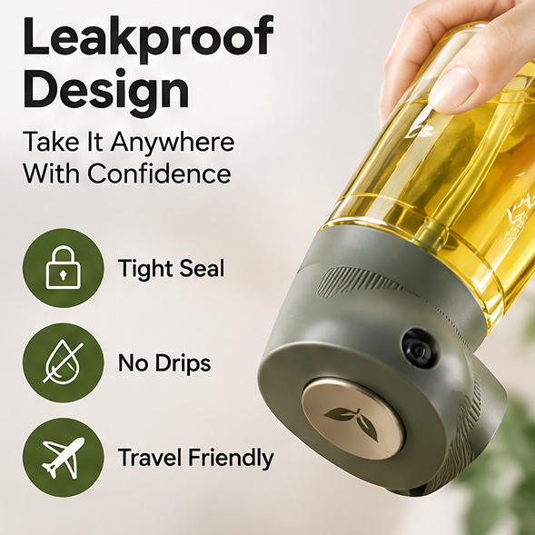 Ultra-Fine Olive Oil Sprayer Bottle for Cooking - 0.1s Fast Spray, Leakproof Glass Oil Mister Dispenser for Air Fryer, BBQ, Salad, & Baking